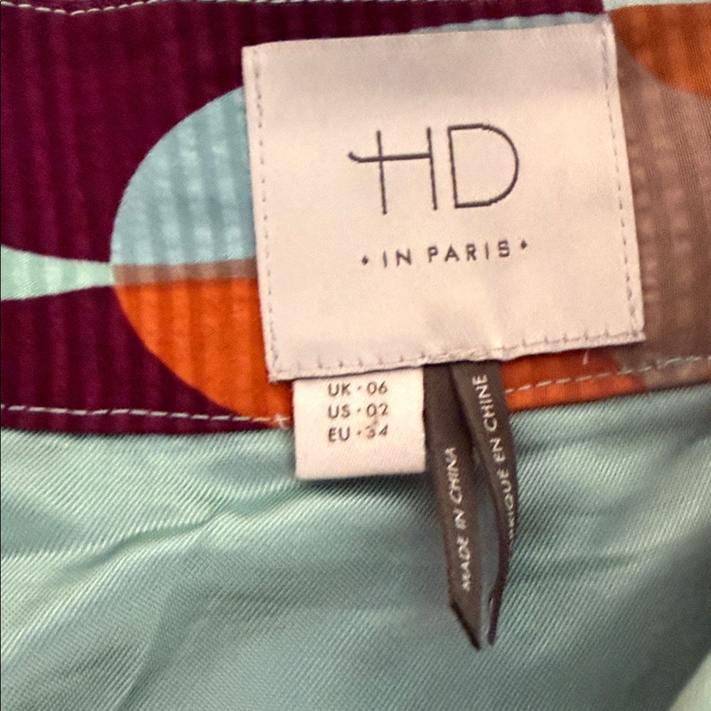 HD in Paris A-Line Skirt with Bold Pattern - Picture 2 of 4